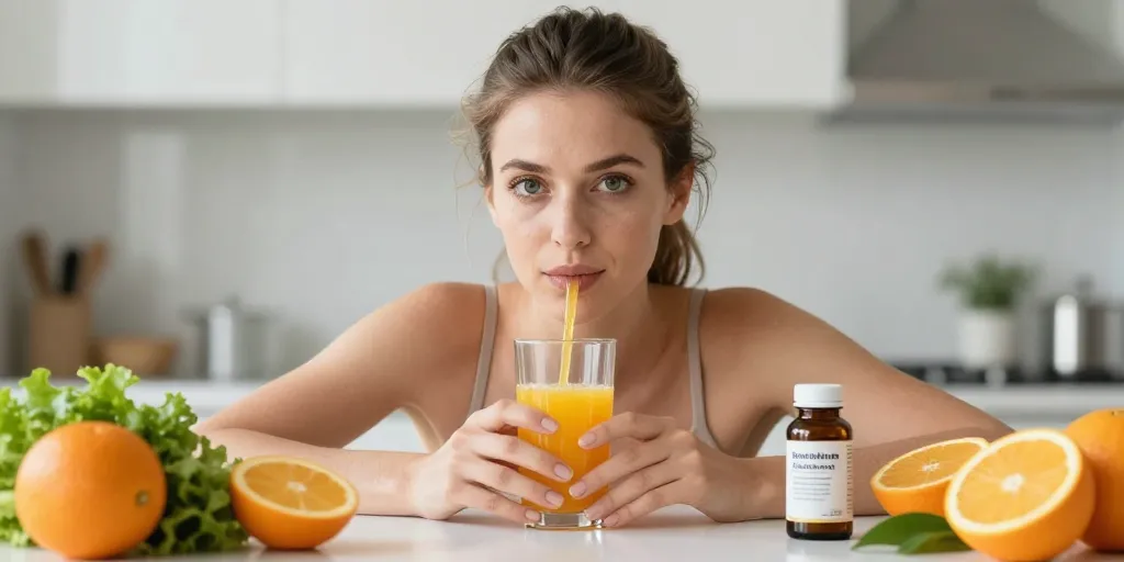 vitamine c et ferritine